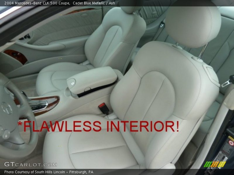 Cadet Blue Metallic / Ash 2004 Mercedes-Benz CLK 500 Coupe