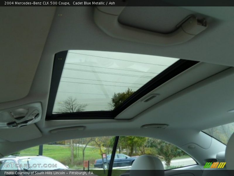 Sunroof of 2004 CLK 500 Coupe