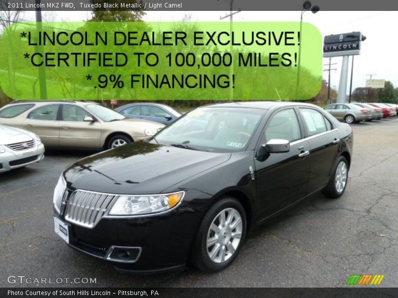 Tuxedo Black Metallic / Light Camel 2011 Lincoln MKZ FWD