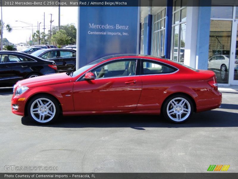 Mars Red / Almond Beige/Mocha 2012 Mercedes-Benz C 250 Coupe