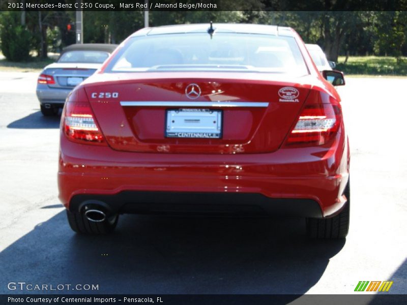 Mars Red / Almond Beige/Mocha 2012 Mercedes-Benz C 250 Coupe