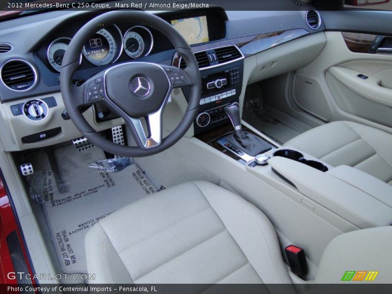 Mars Red / Almond Beige/Mocha 2012 Mercedes-Benz C 250 Coupe