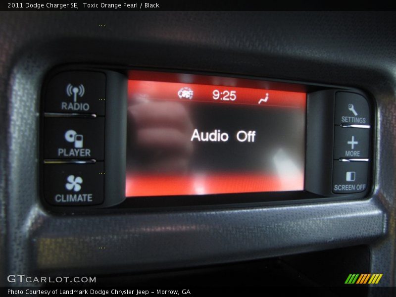 Toxic Orange Pearl / Black 2011 Dodge Charger SE