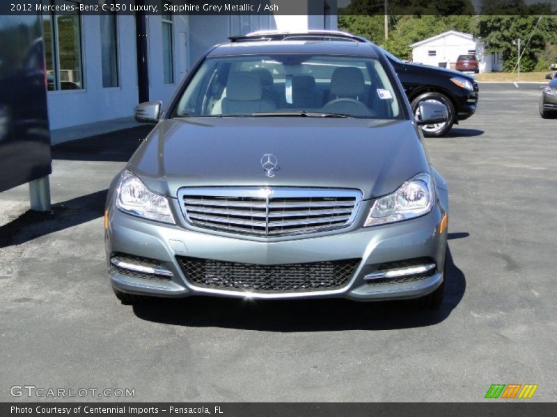 Sapphire Grey Metallic / Ash 2012 Mercedes-Benz C 250 Luxury