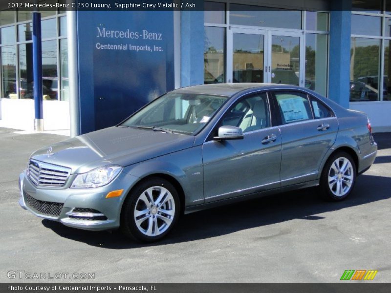 Sapphire Grey Metallic / Ash 2012 Mercedes-Benz C 250 Luxury