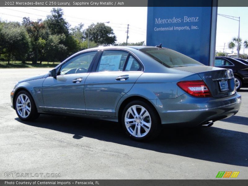 Sapphire Grey Metallic / Ash 2012 Mercedes-Benz C 250 Luxury