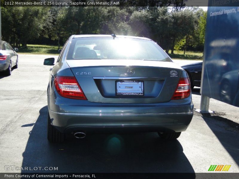 Sapphire Grey Metallic / Ash 2012 Mercedes-Benz C 250 Luxury