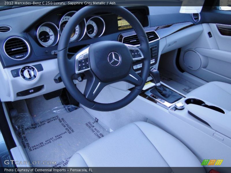 Sapphire Grey Metallic / Ash 2012 Mercedes-Benz C 250 Luxury
