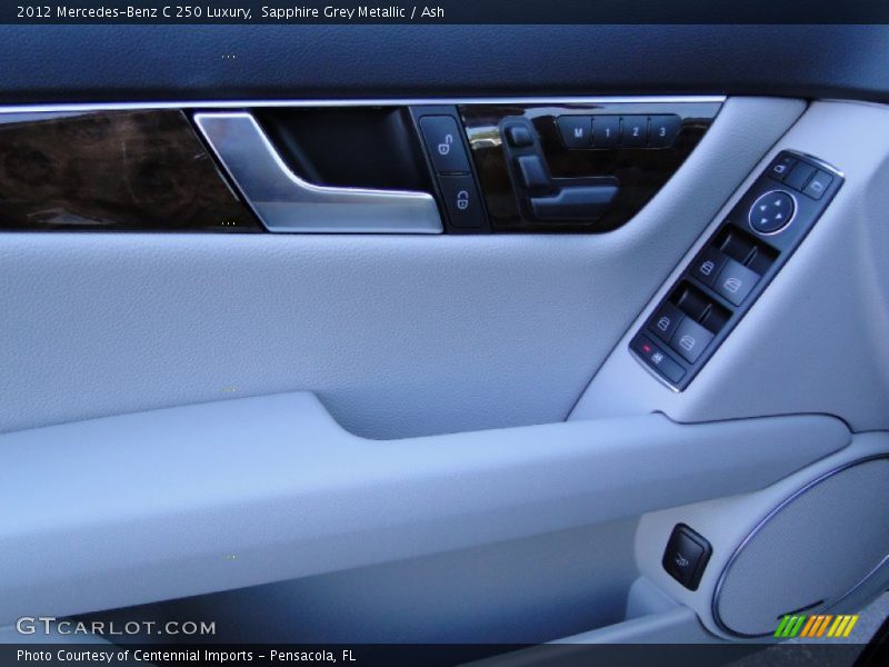 Sapphire Grey Metallic / Ash 2012 Mercedes-Benz C 250 Luxury