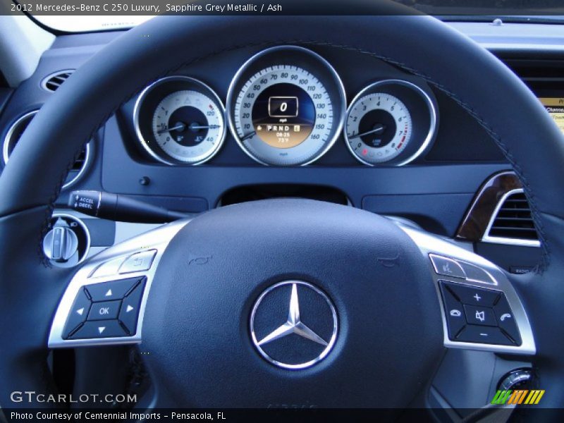 Sapphire Grey Metallic / Ash 2012 Mercedes-Benz C 250 Luxury