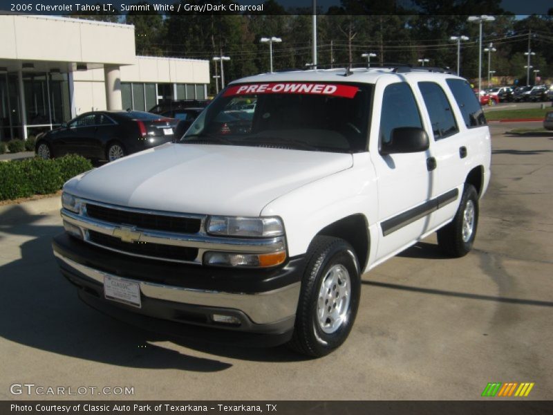 Summit White / Gray/Dark Charcoal 2006 Chevrolet Tahoe LT