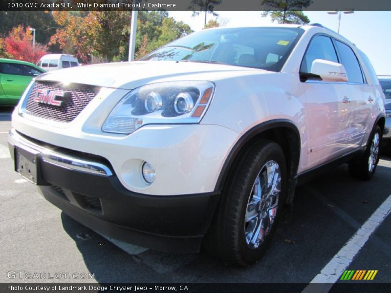 White Diamond Tricoat / Cashmere 2010 GMC Acadia SLT