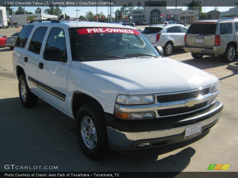 Summit White / Gray/Dark Charcoal 2006 Chevrolet Tahoe LT