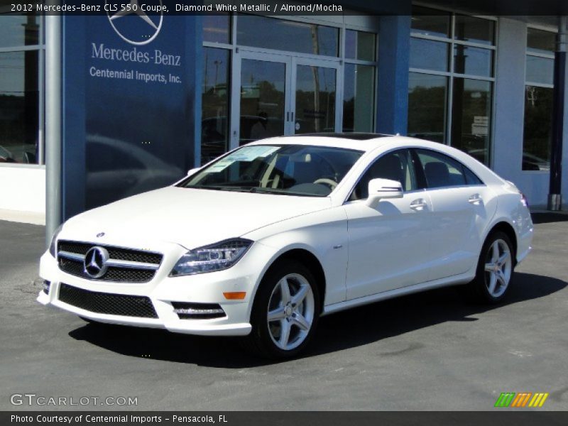 Diamond White Metallic / Almond/Mocha 2012 Mercedes-Benz CLS 550 Coupe