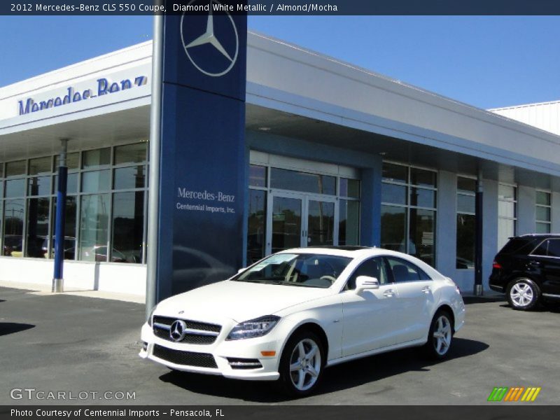 Diamond White Metallic / Almond/Mocha 2012 Mercedes-Benz CLS 550 Coupe