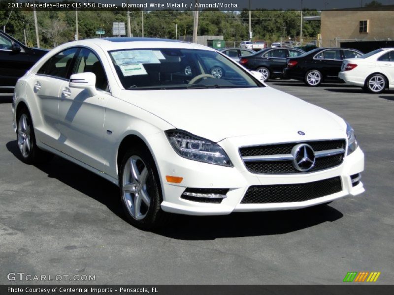 Diamond White Metallic / Almond/Mocha 2012 Mercedes-Benz CLS 550 Coupe