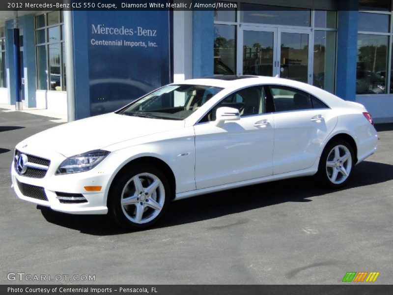 Diamond White Metallic / Almond/Mocha 2012 Mercedes-Benz CLS 550 Coupe