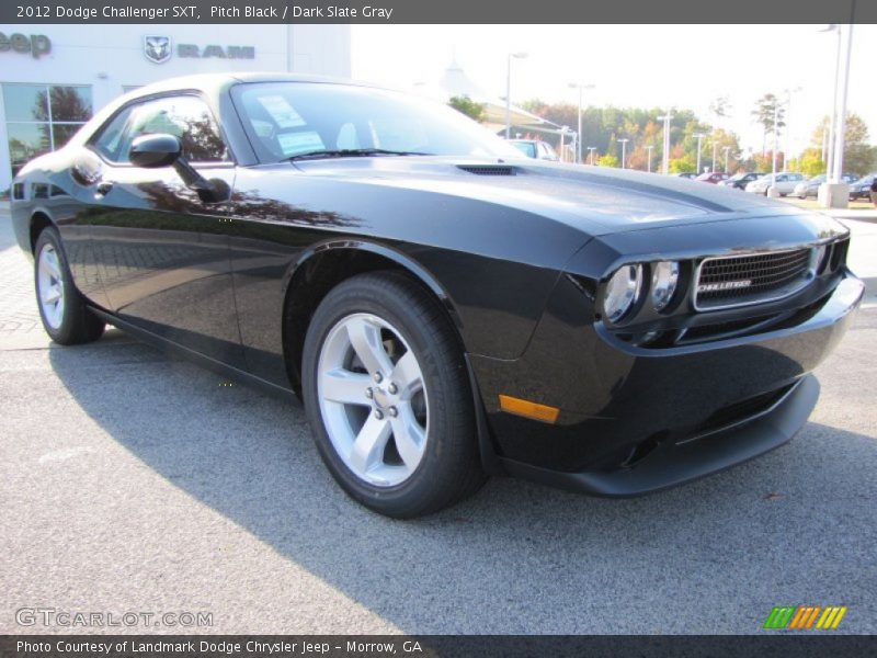 Pitch Black / Dark Slate Gray 2012 Dodge Challenger SXT