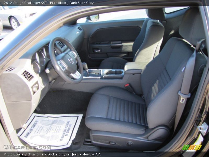 Pitch Black / Dark Slate Gray 2012 Dodge Challenger SXT