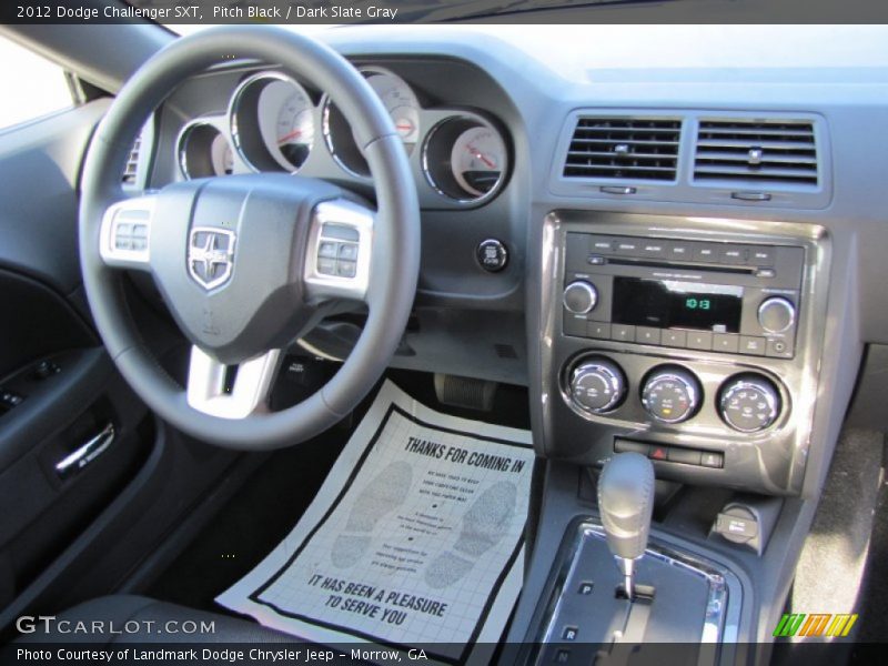 Pitch Black / Dark Slate Gray 2012 Dodge Challenger SXT