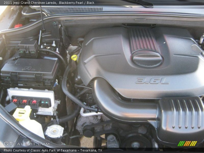 Blackberry Pearl / Black 2011 Jeep Grand Cherokee Laredo