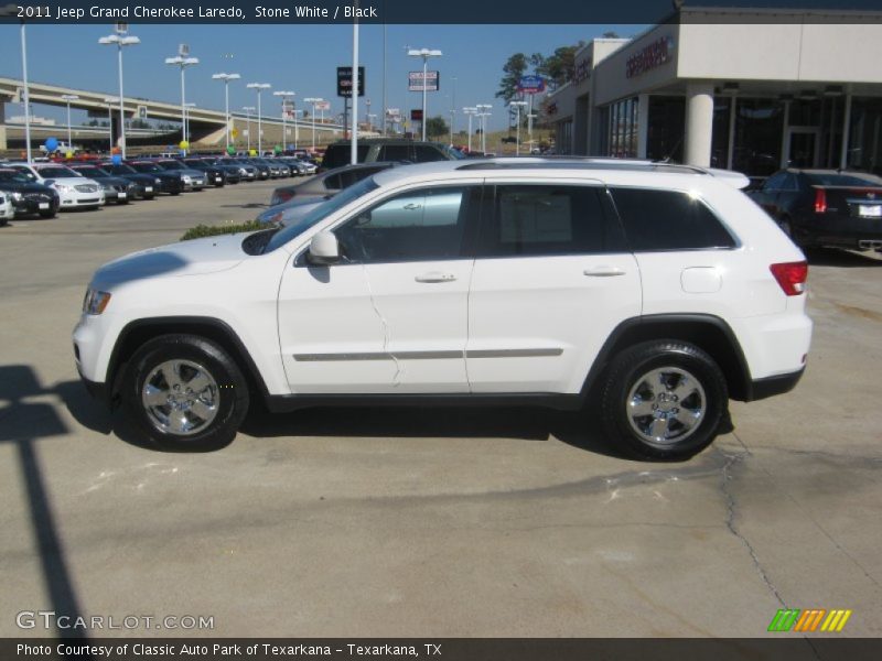 Stone White / Black 2011 Jeep Grand Cherokee Laredo