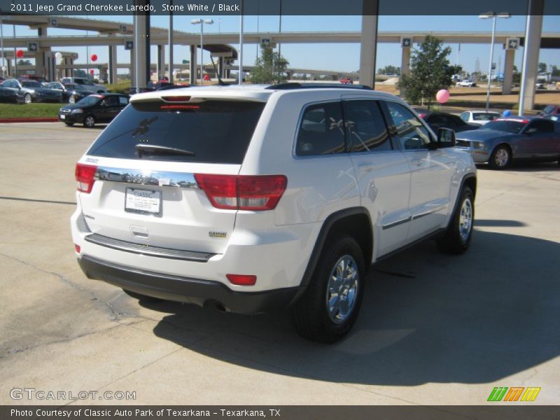 Stone White / Black 2011 Jeep Grand Cherokee Laredo