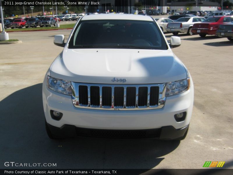 Stone White / Black 2011 Jeep Grand Cherokee Laredo