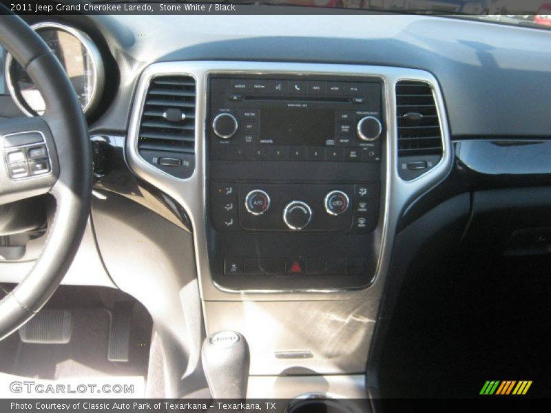 Stone White / Black 2011 Jeep Grand Cherokee Laredo
