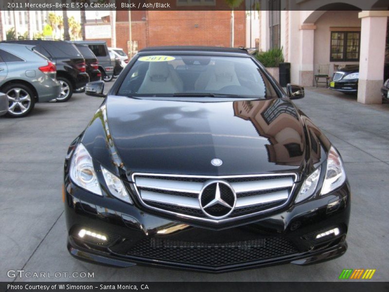 Black / Ash/Black 2011 Mercedes-Benz E 550 Cabriolet