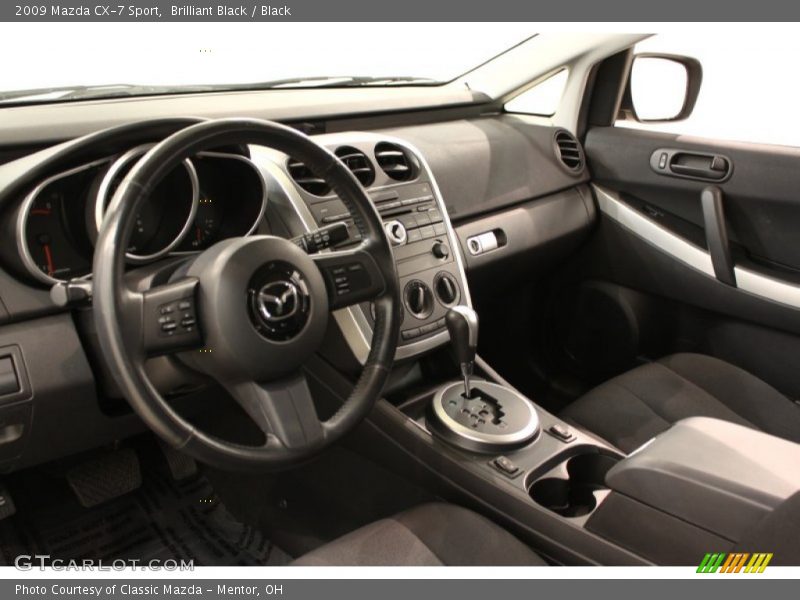 Brilliant Black / Black 2009 Mazda CX-7 Sport