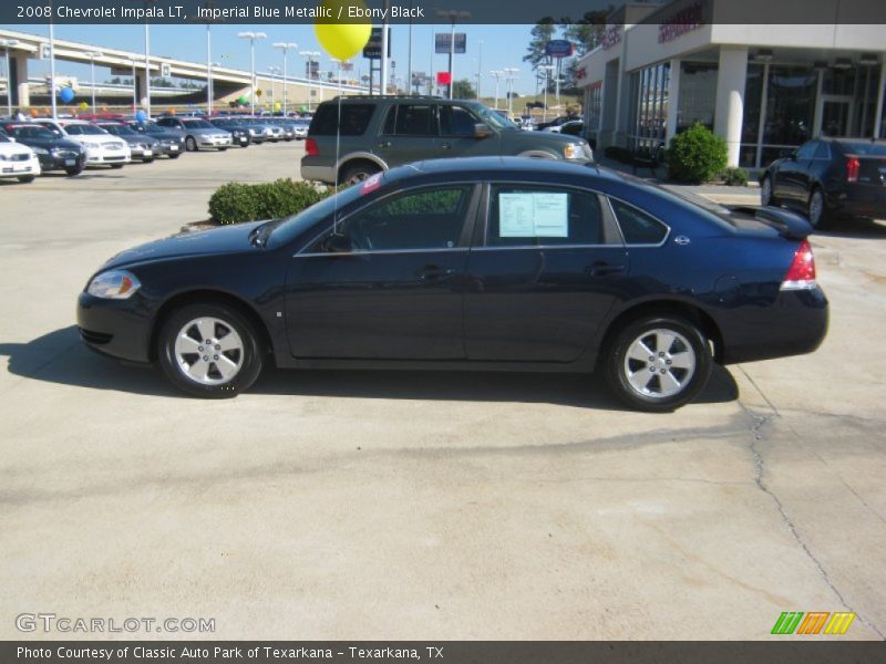 Imperial Blue Metallic / Ebony Black 2008 Chevrolet Impala LT