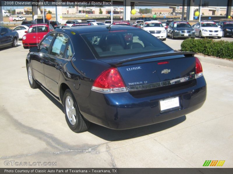 Imperial Blue Metallic / Ebony Black 2008 Chevrolet Impala LT