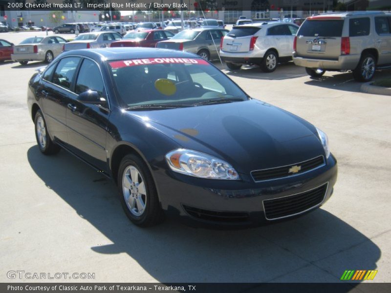 Imperial Blue Metallic / Ebony Black 2008 Chevrolet Impala LT