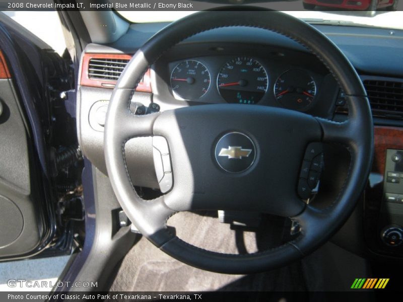 Imperial Blue Metallic / Ebony Black 2008 Chevrolet Impala LT