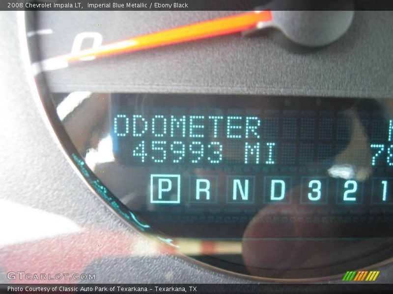 Imperial Blue Metallic / Ebony Black 2008 Chevrolet Impala LT