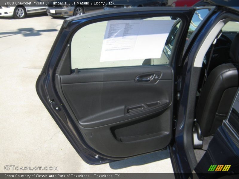 Imperial Blue Metallic / Ebony Black 2008 Chevrolet Impala LT