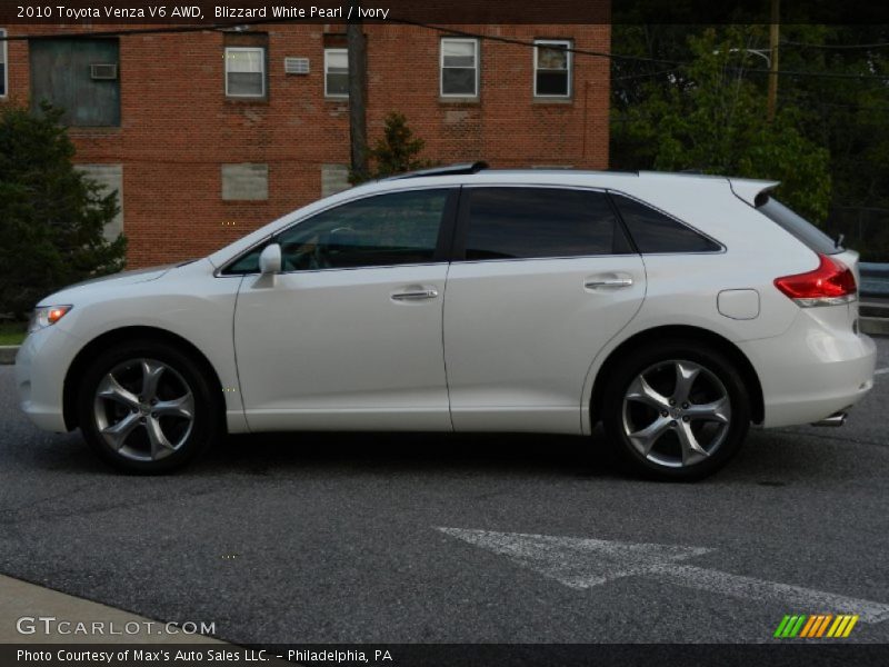 Blizzard White Pearl / Ivory 2010 Toyota Venza V6 AWD
