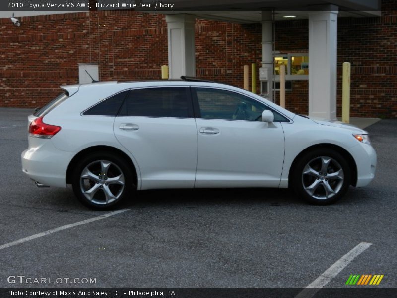Blizzard White Pearl / Ivory 2010 Toyota Venza V6 AWD