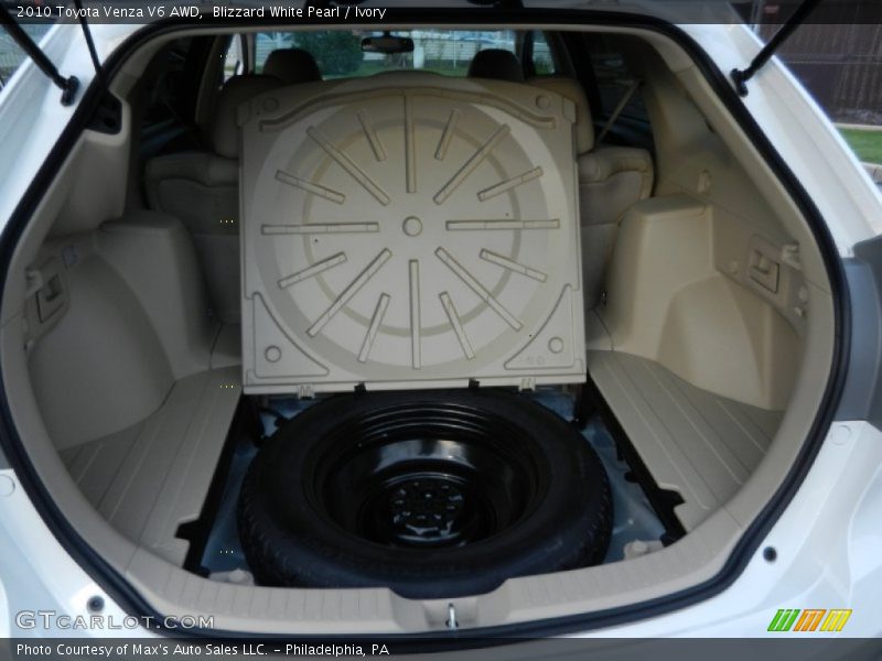 Blizzard White Pearl / Ivory 2010 Toyota Venza V6 AWD