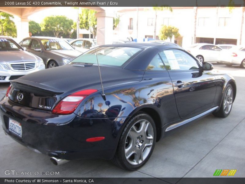 Twilight Amethyst Pearl / Ecru 2008 Lexus SC 430 Convertible