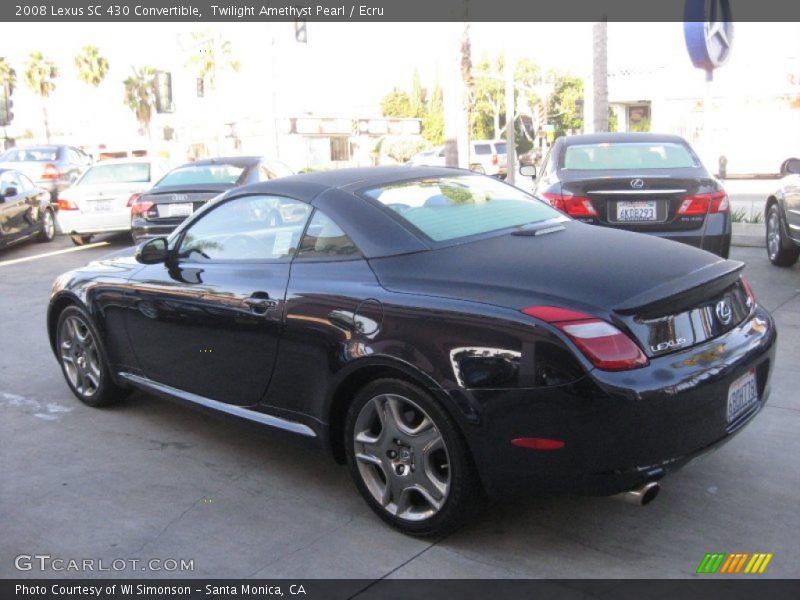 Twilight Amethyst Pearl / Ecru 2008 Lexus SC 430 Convertible