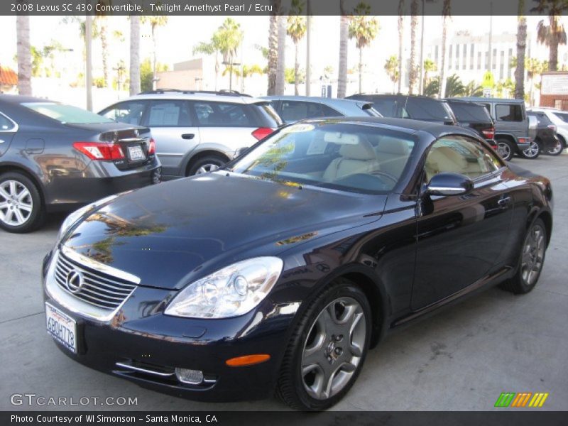 Twilight Amethyst Pearl / Ecru 2008 Lexus SC 430 Convertible