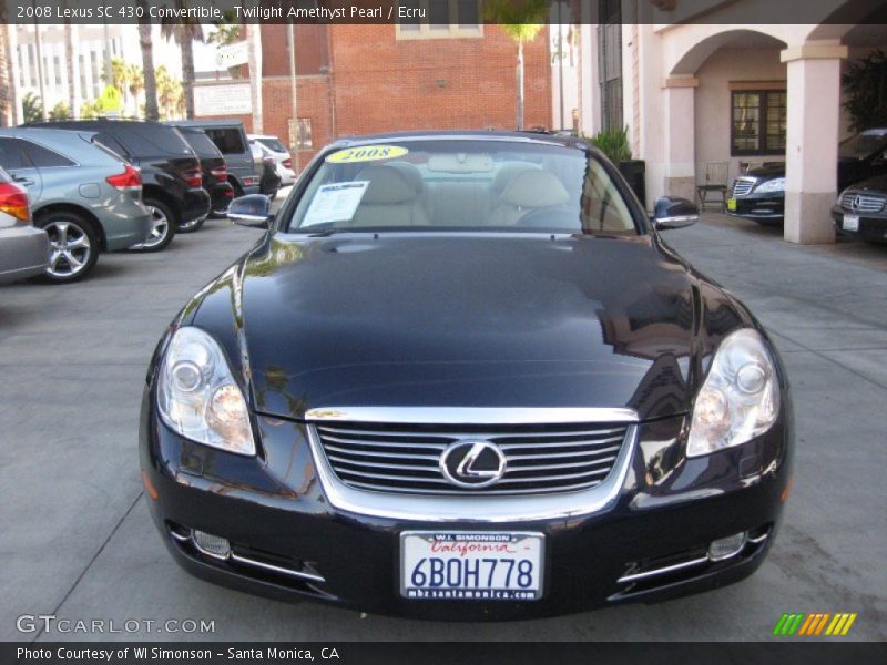 Twilight Amethyst Pearl / Ecru 2008 Lexus SC 430 Convertible