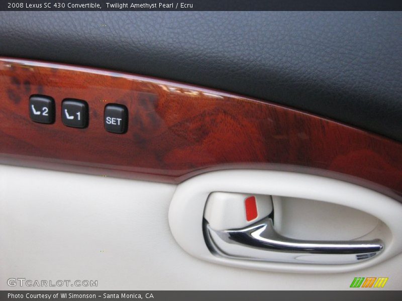 Controls of 2008 SC 430 Convertible