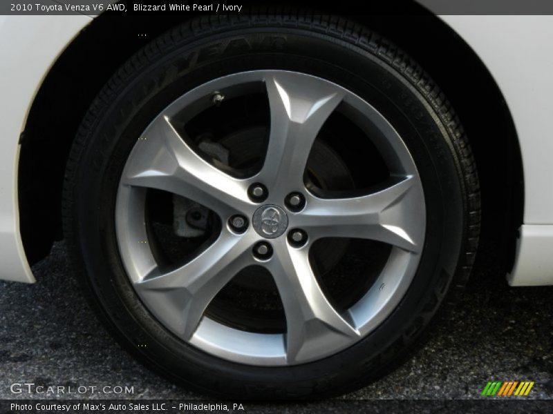 Blizzard White Pearl / Ivory 2010 Toyota Venza V6 AWD