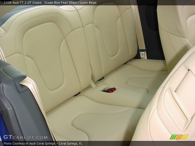 Ocean Blue Pearl Effect / Luxor Beige 2008 Audi TT 2.0T Coupe