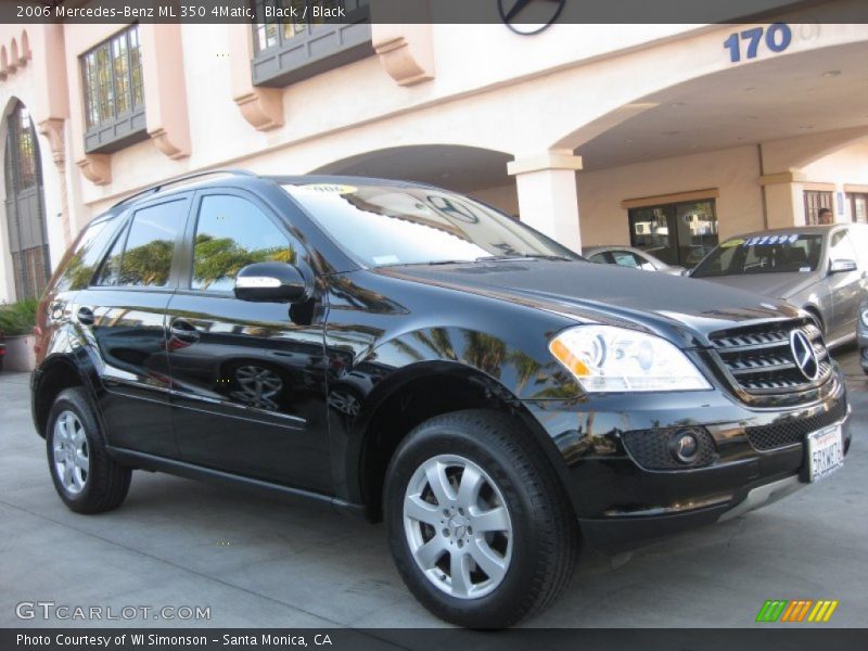 Black / Black 2006 Mercedes-Benz ML 350 4Matic