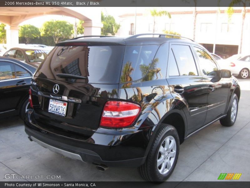 Black / Black 2006 Mercedes-Benz ML 350 4Matic