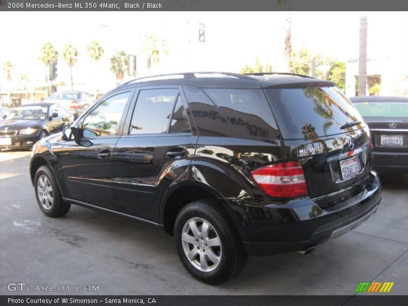Black / Black 2006 Mercedes-Benz ML 350 4Matic